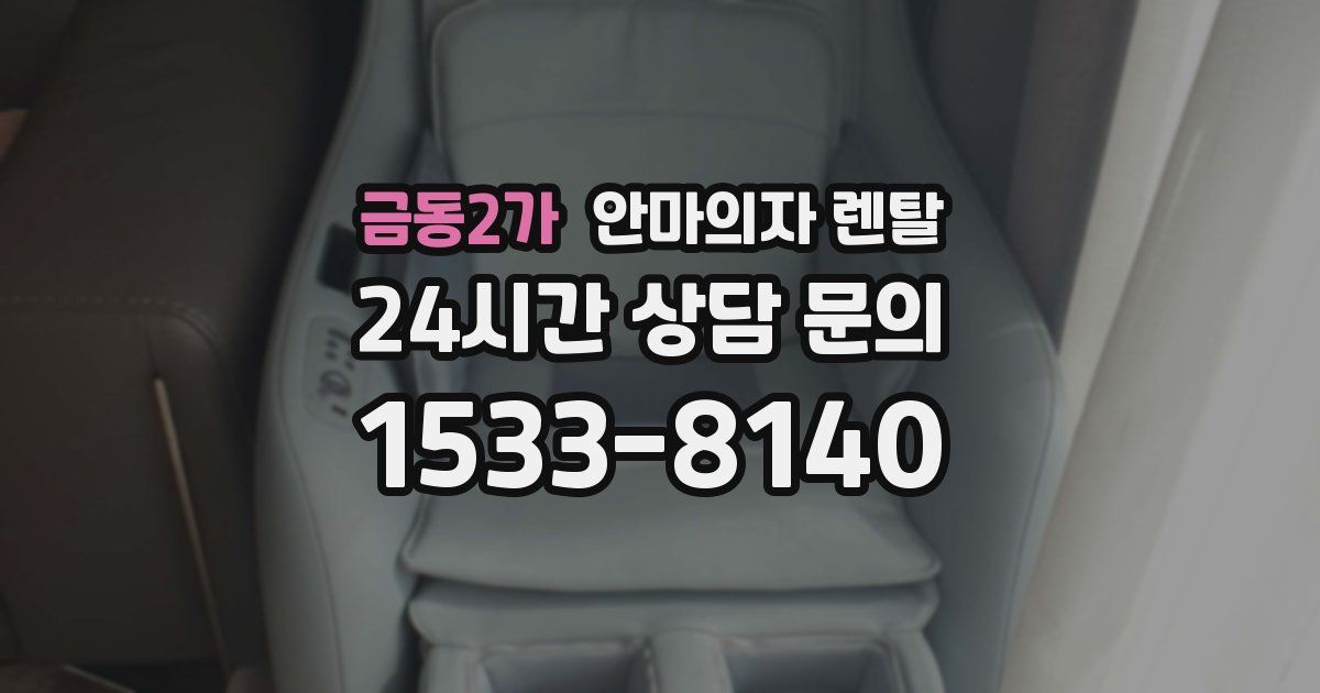 금동2가 안마의자 렌탈