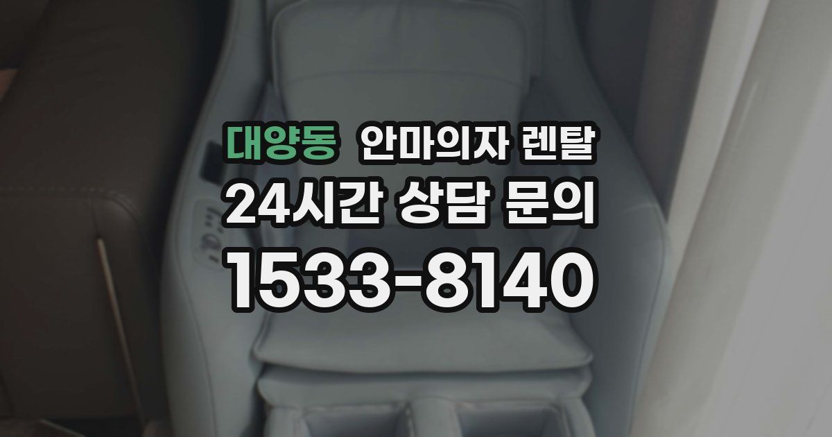 대양동 안마의자 렌탈