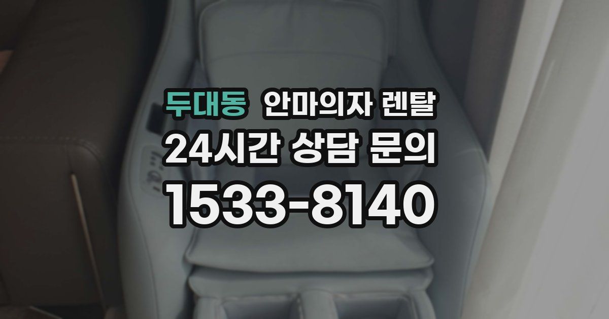 두대동 안마의자 렌탈
