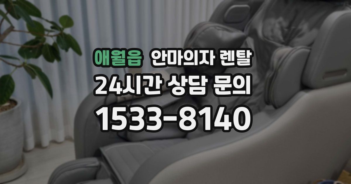 애월읍 안마의자 렌탈