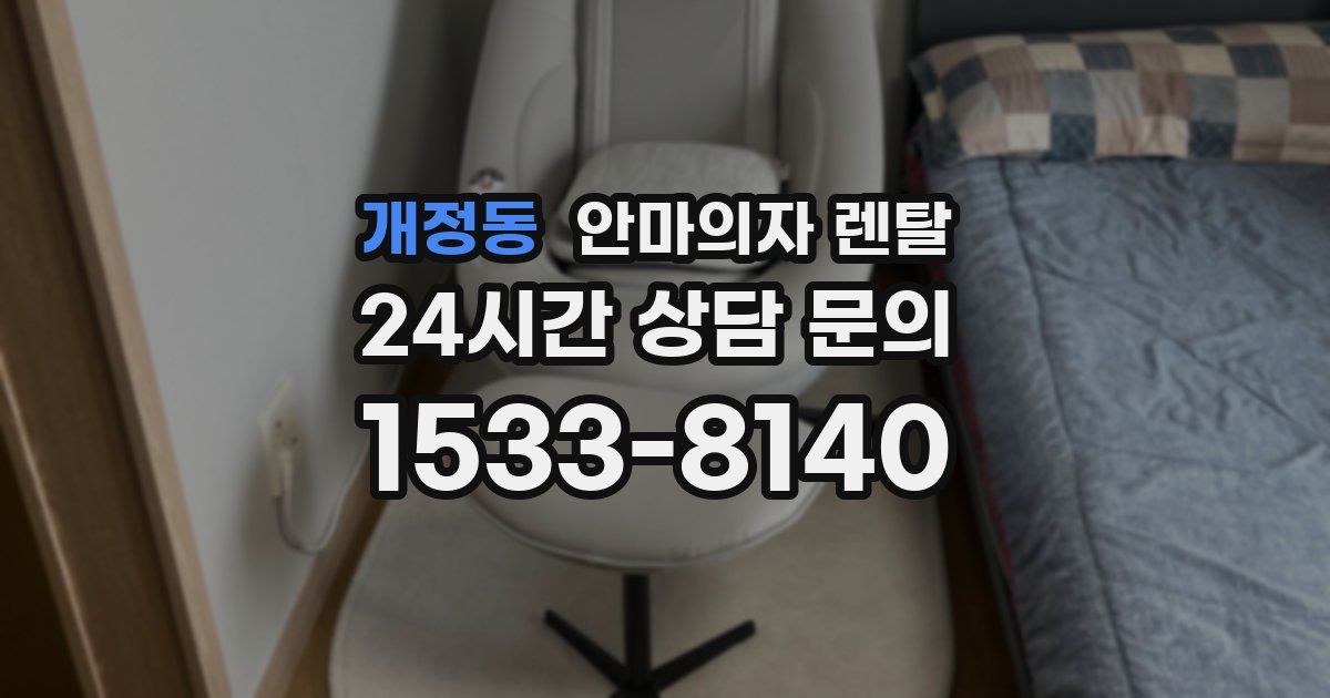 개정동 안마의자 렌탈