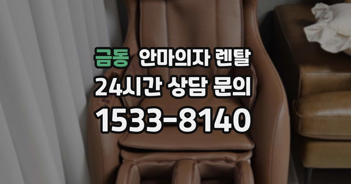 금동 안마의자 렌탈