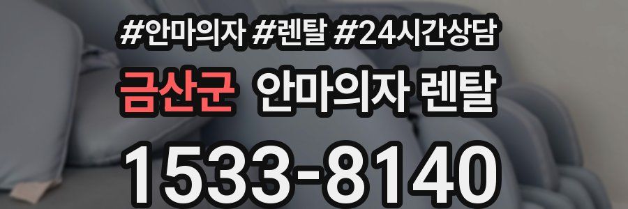 금산군 안마의자 렌탈