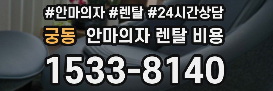 궁동 안마의자 렌탈 비용