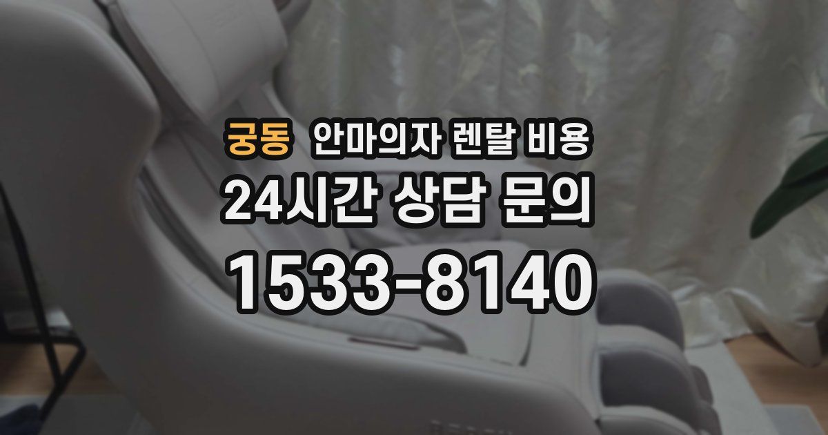 궁동 안마의자 렌탈 비용
