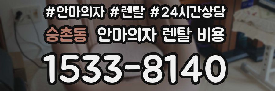 승촌동 안마의자 렌탈 비용