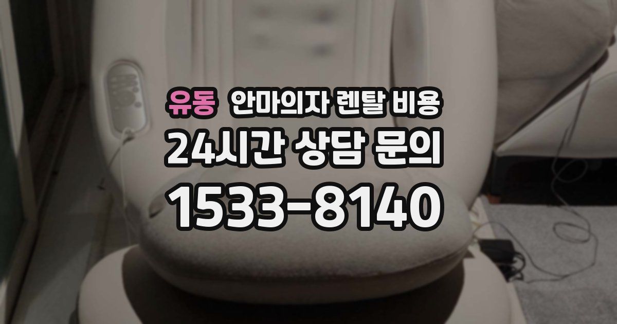 유동 안마의자 렌탈 비용
