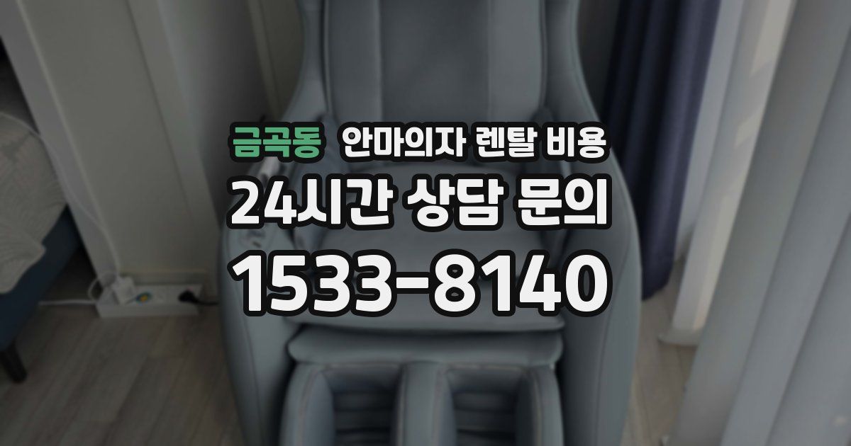금곡동 안마의자 렌탈 비용