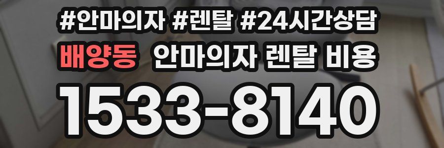 배양동 안마의자 렌탈 비용