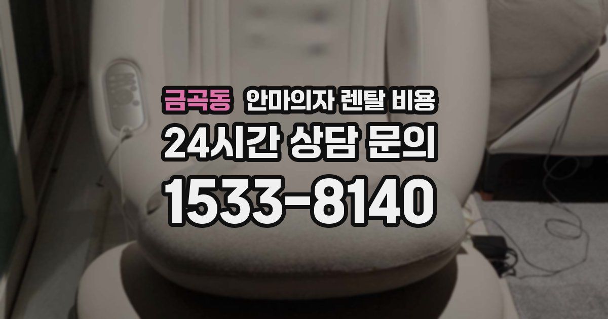 금곡동 안마의자 렌탈 비용