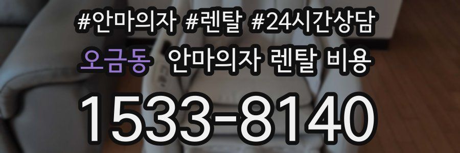 오금동 안마의자 렌탈 비용