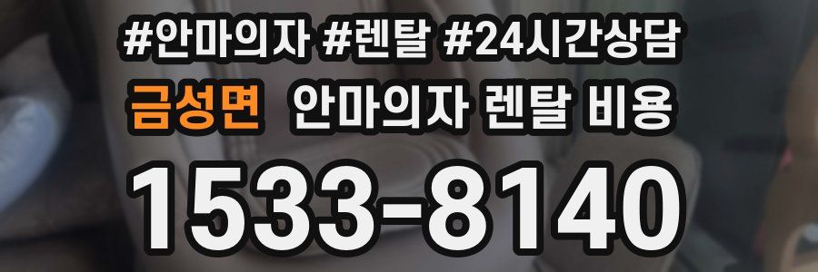 금성면 안마의자 렌탈 비용