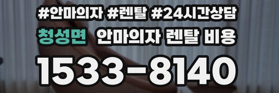 청성면 안마의자 렌탈 비용