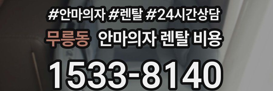 무릉동 안마의자 렌탈 비용