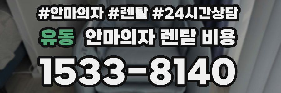 유동 안마의자 렌탈 비용