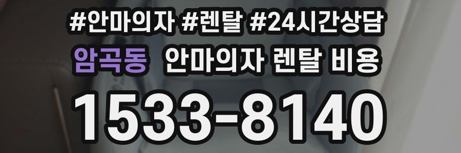 암곡동 안마의자 렌탈 비용