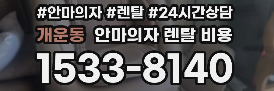 개운동 안마의자 렌탈 비용