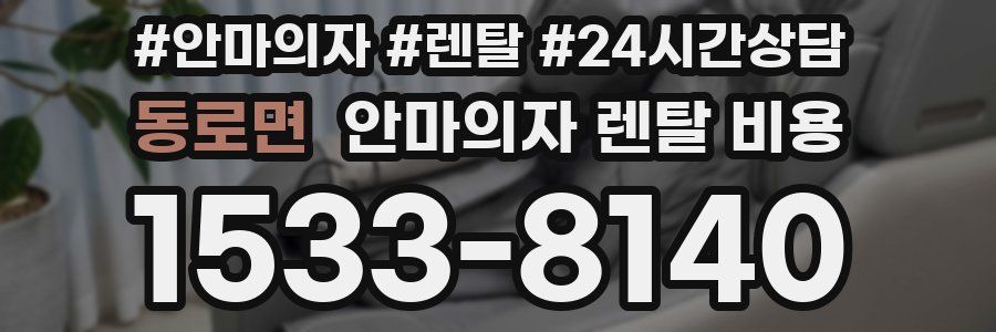 동로면 안마의자 렌탈 비용