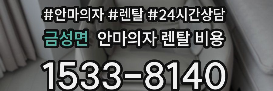 금성면 안마의자 렌탈 비용