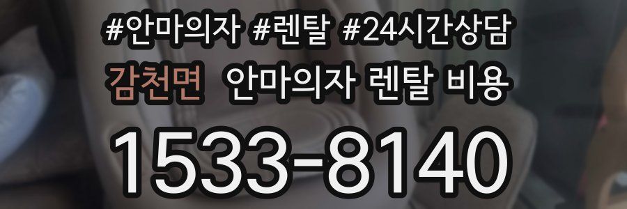 감천면 안마의자 렌탈 비용