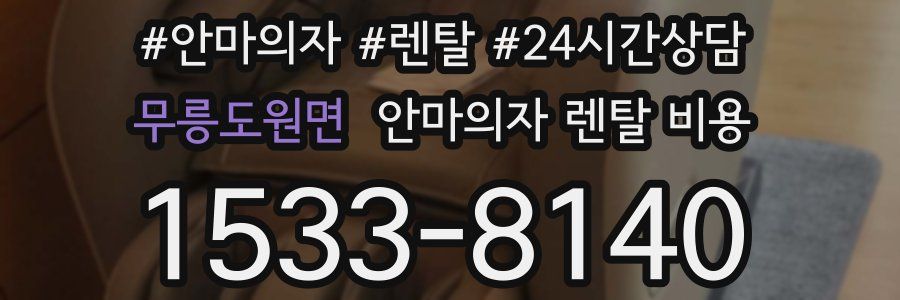 무릉도원면 안마의자 렌탈 비용