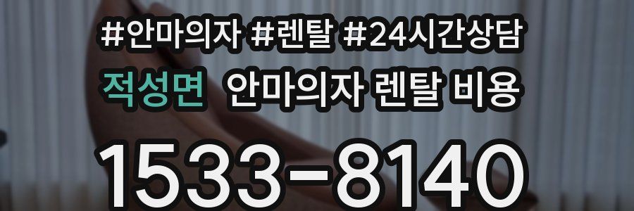 적성면 안마의자 렌탈 비용