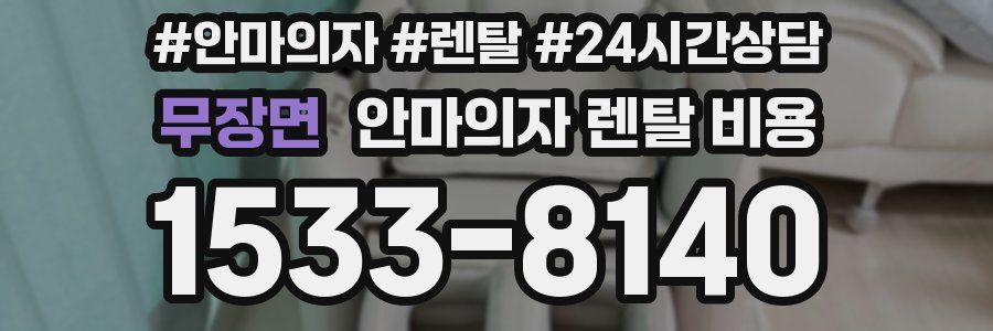 무장면 안마의자 렌탈 비용