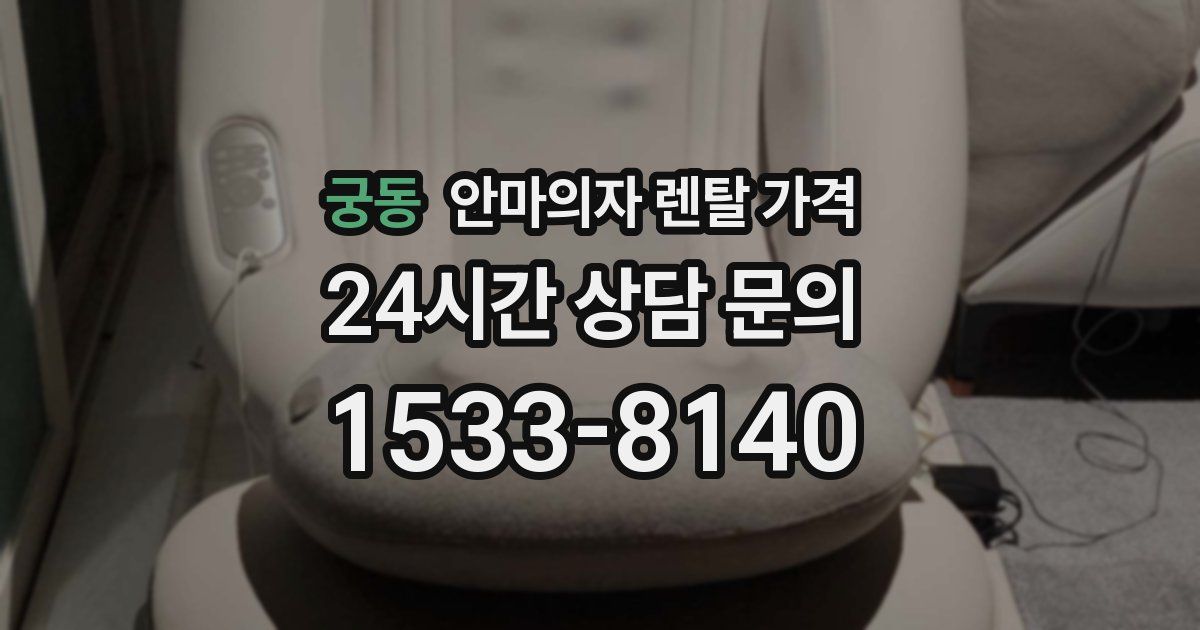 궁동 안마의자 렌탈 가격