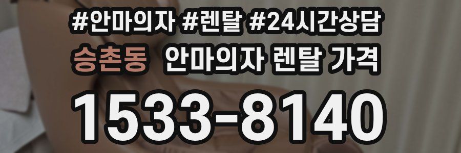 승촌동 안마의자 렌탈 가격