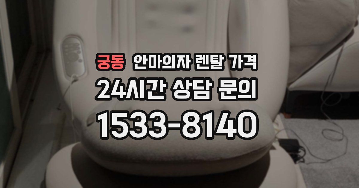 궁동 안마의자 렌탈 가격