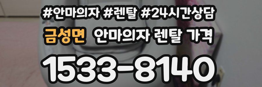 금성면 안마의자 렌탈 가격