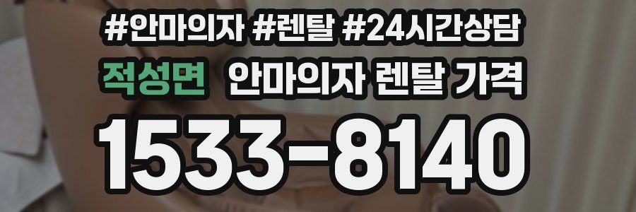 적성면 안마의자 렌탈 가격