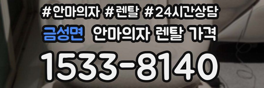 금성면 안마의자 렌탈 가격