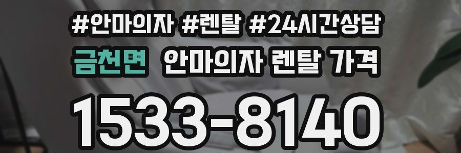 금천면 안마의자 렌탈 가격