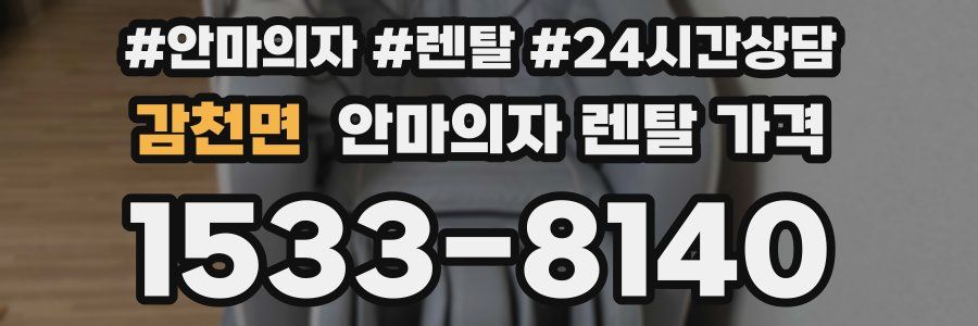 감천면 안마의자 렌탈 가격