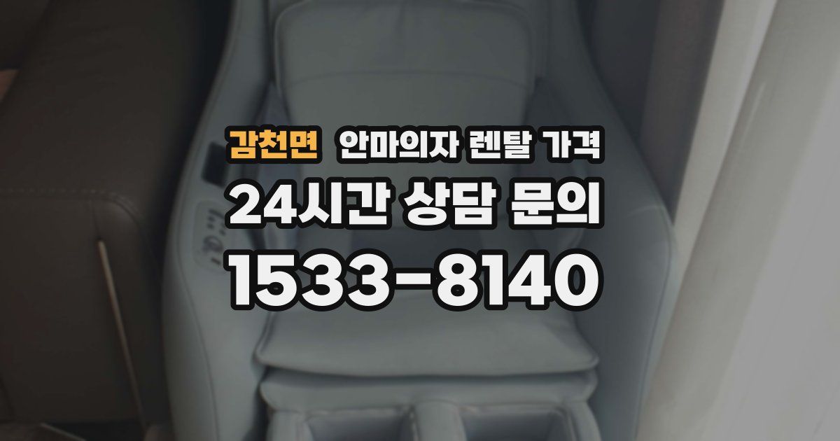 감천면 안마의자 렌탈 가격