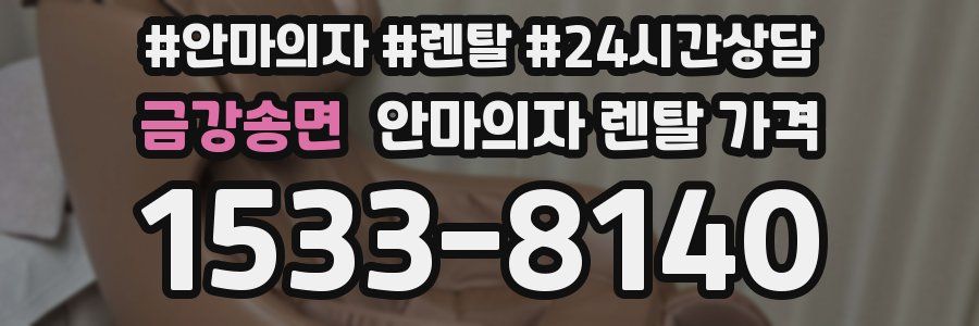 금강송면 안마의자 렌탈 가격