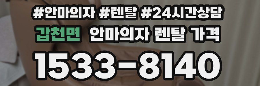 갑천면 안마의자 렌탈 가격
