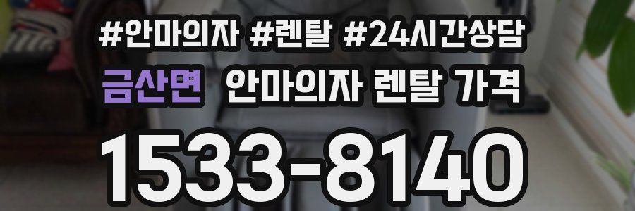 금산면 안마의자 렌탈 가격