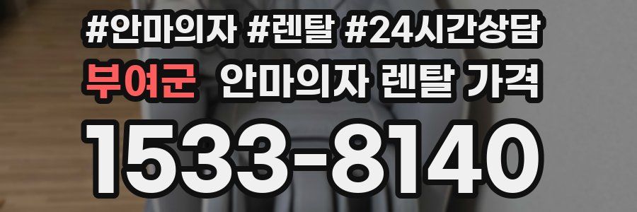 부여군 안마의자 렌탈 가격