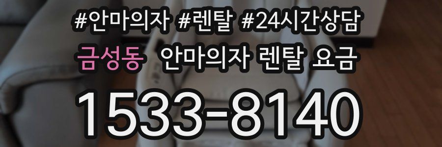 금성동 안마의자 렌탈 요금