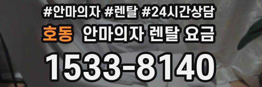 호동 안마의자 렌탈 요금