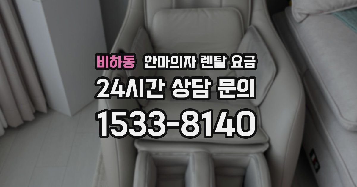비하동 안마의자 렌탈 요금