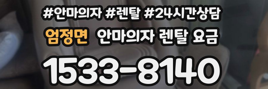 엄정면 안마의자 렌탈 요금
