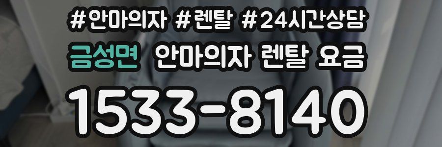 금성면 안마의자 렌탈 요금