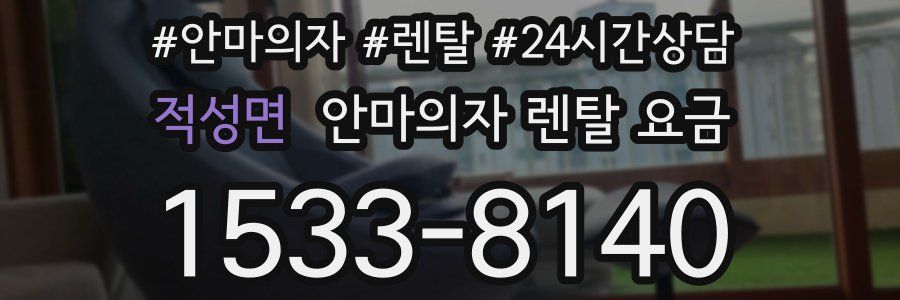 적성면 안마의자 렌탈 요금