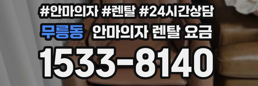 무릉동 안마의자 렌탈 요금