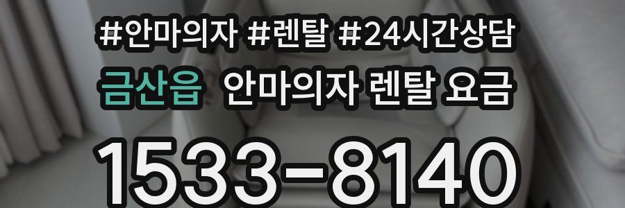 금산읍 안마의자 렌탈 요금