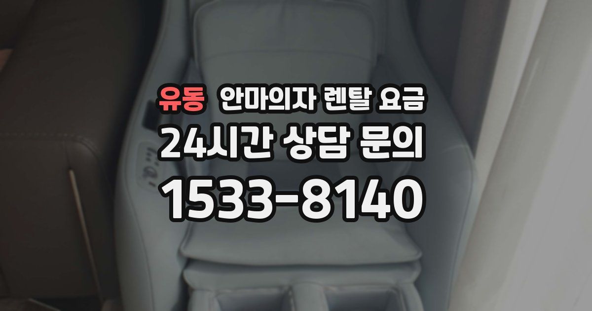 유동 안마의자 렌탈 요금