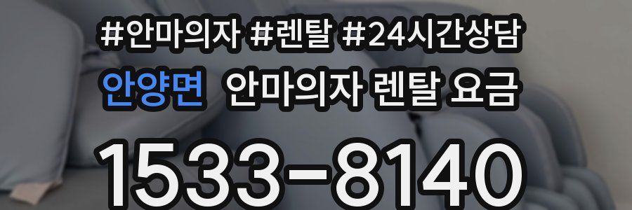 안양면 안마의자 렌탈 요금